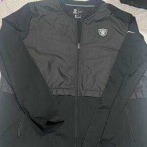 NFL Black Men's Full-Zip Windbreaker Jacket